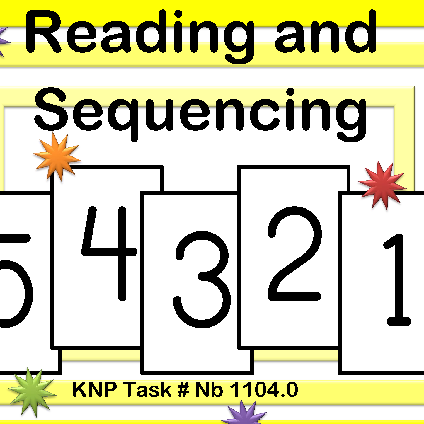 reading and sequencing 5 to 1