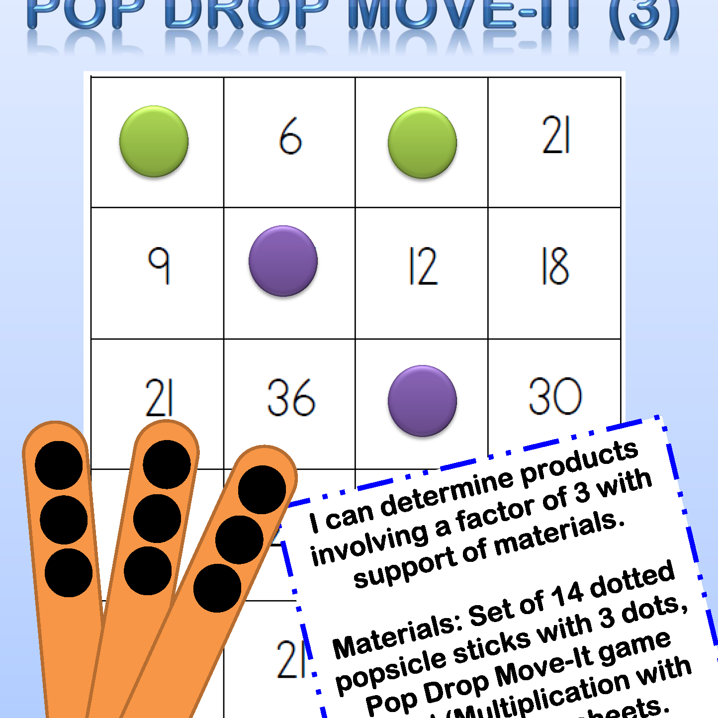pop drop move-it 3's